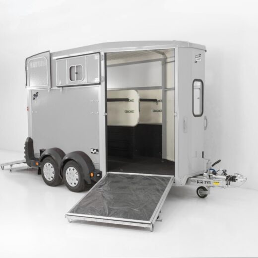 Ifor Williams Pferdeanhänger HB511-silber-Frontausstieg
