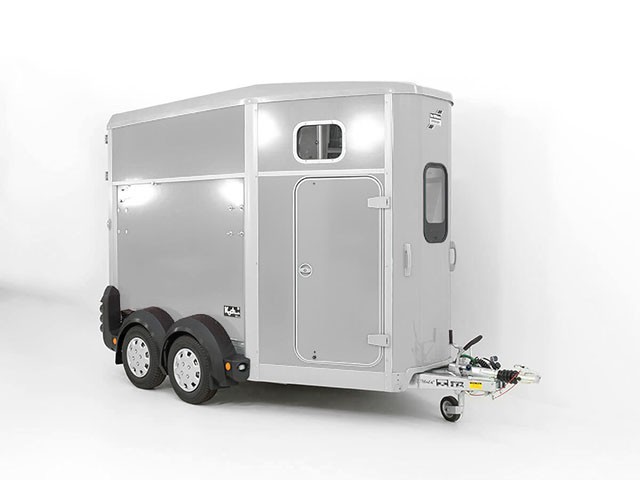 Ifor Williams Pferdeanhänger HB506-Sattelkammer-Silber