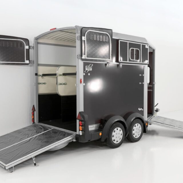 Ifor Williams Pferdeanhänger HB511-Heckklappen-Türkombination-anthrazit