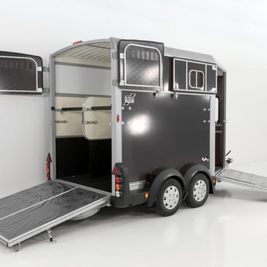 Ifor Williams Pferdeanhänger HB511-Heckklappen-Türkombination-anthrazit