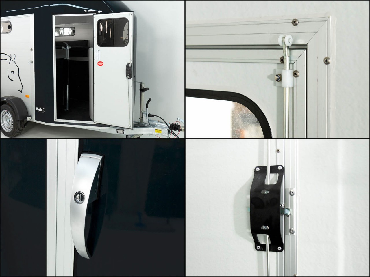 Cheval Liberte Pferdeanhänger GOLD 3, Premium Pullman 2, Sattelkammer, schwarz – Bild 11