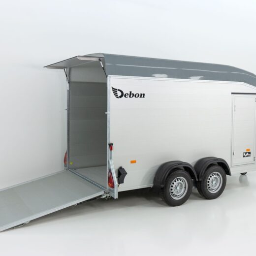 Debon Kofferanhänger Cargo C800 206x441cm H206 3,5 t, Alu, Polybug, Tür, grau