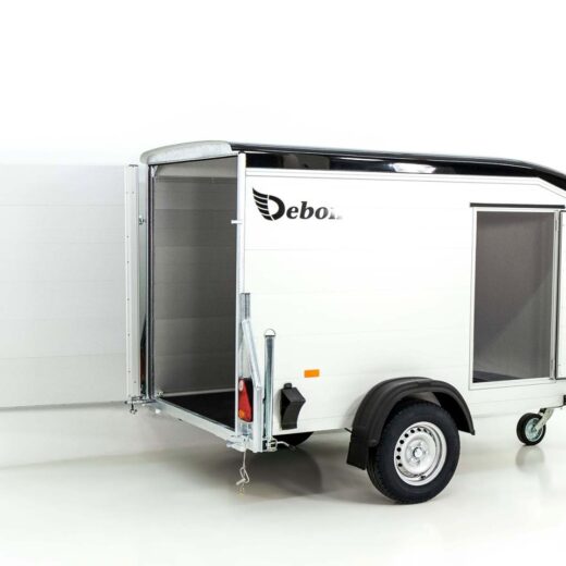Debon Kofferanhänger Roadster Alu 255 125x255cm H:156cm, schwarz