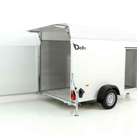 Debon Kofferanhänger C400 164x315cm H:200cm 1,3t, Alu, Polybug, Tür, weiß