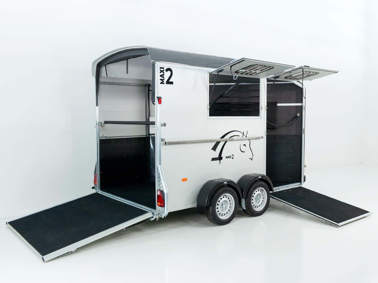 Cheval Liberte Pferdeanhänger MAXI 2, grau – Bild 3