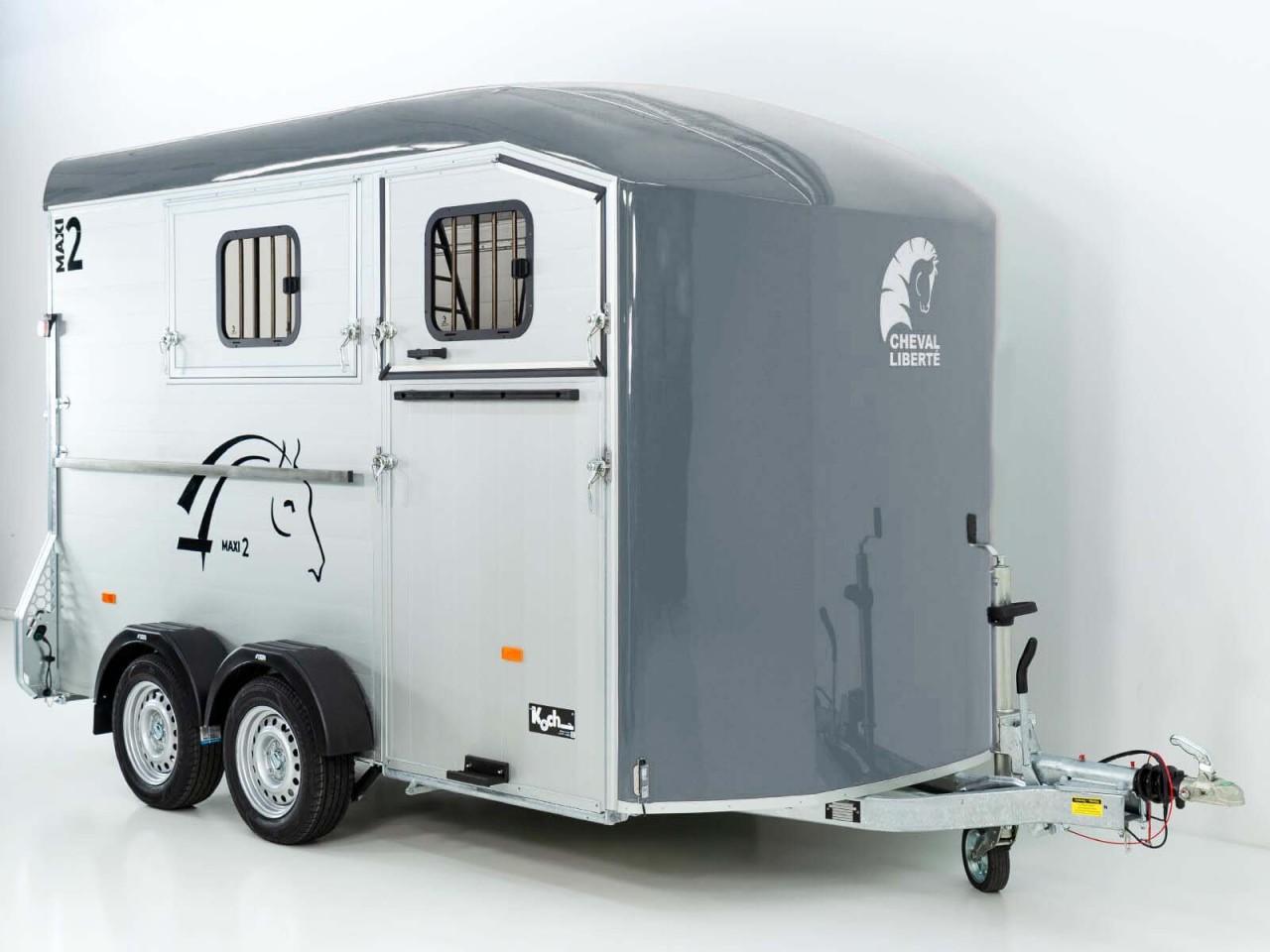 Cheval Liberte Pferdeanhänger MAXI 2, grau – Bild 4
