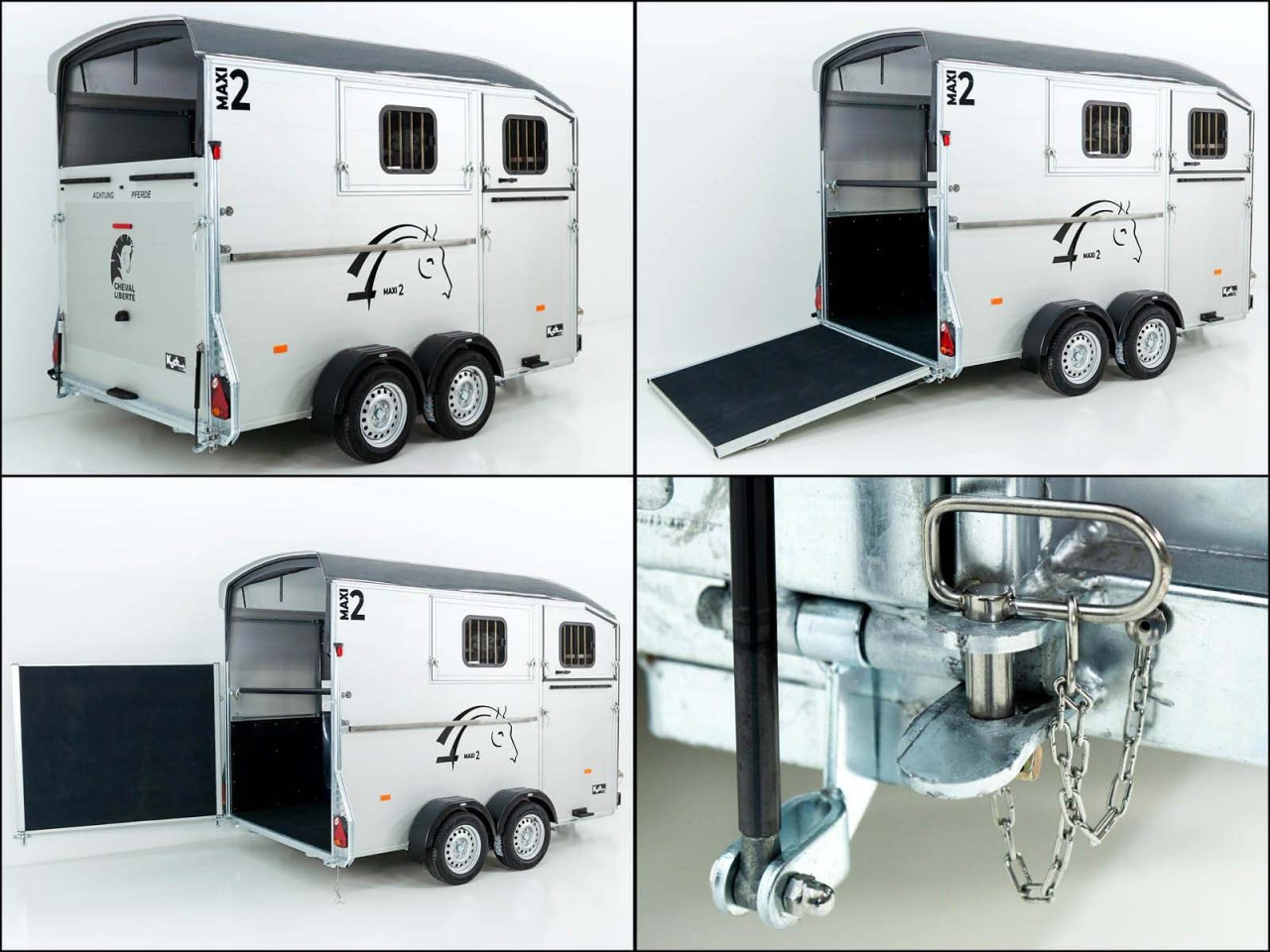 Cheval Liberte Pferdeanhänger MAXI 2, grau – Bild 10