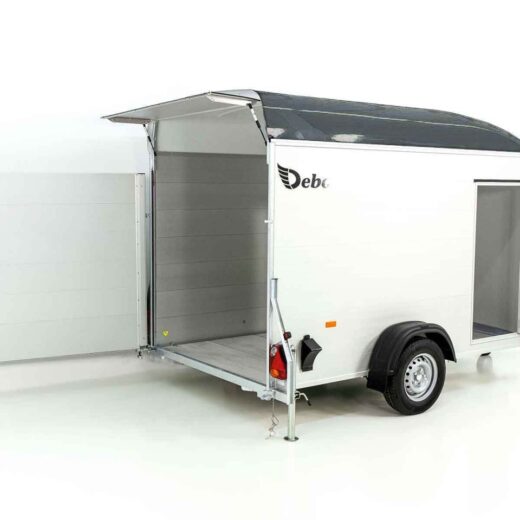 Debon Kofferanhänger C400 164x315cm H:200cm 1,3t, Alu, Polybug, Tür, grau