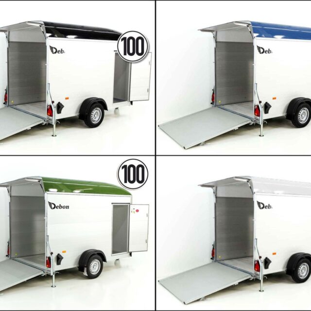 Debon Kofferanhänger C400 164x315cm H:200cm 1,3t, Alu, Polybug, Tür