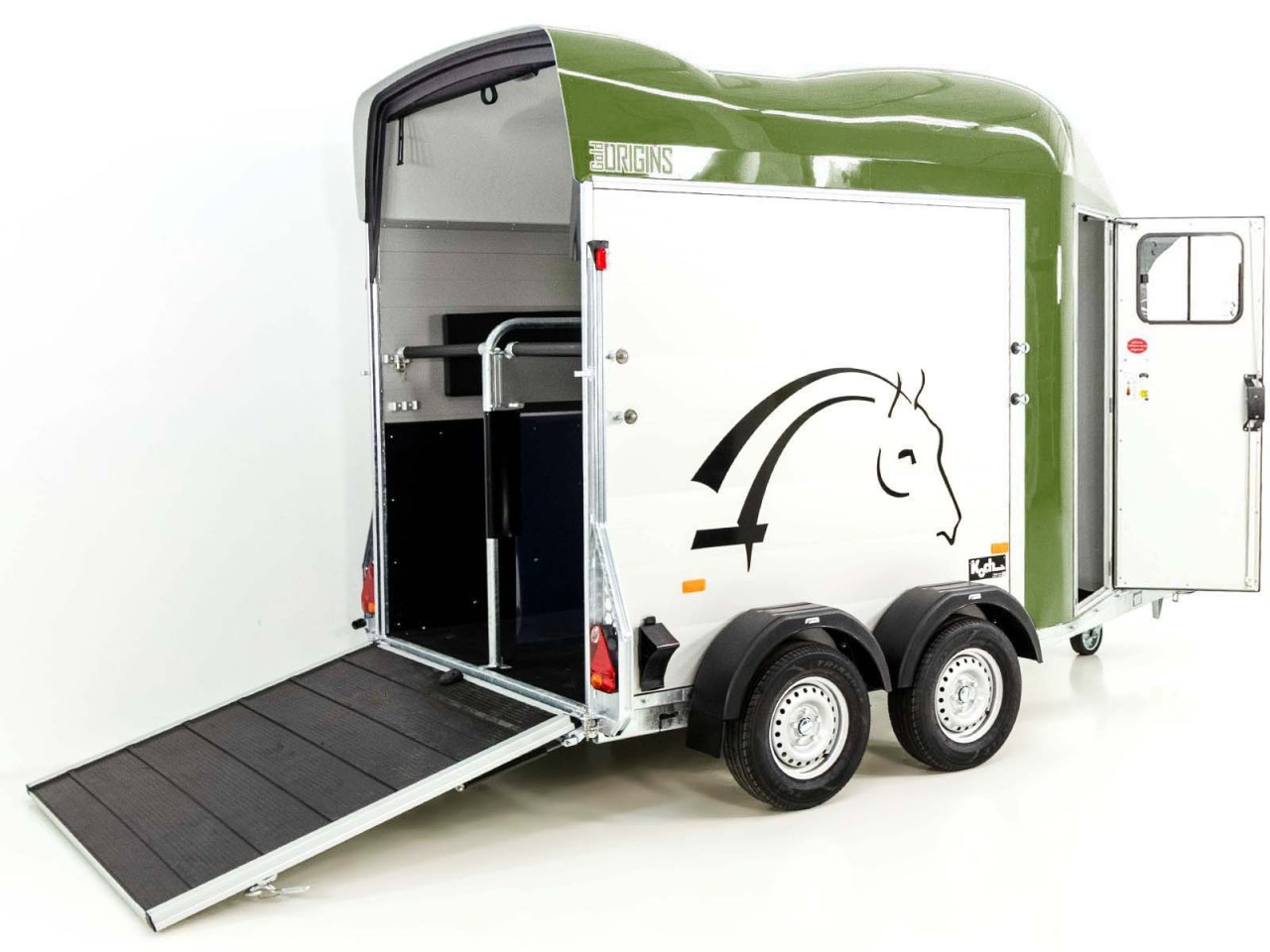 Cheval Liberte Pferdeanhänger GOLD Origins, olivgrün – Bild 3