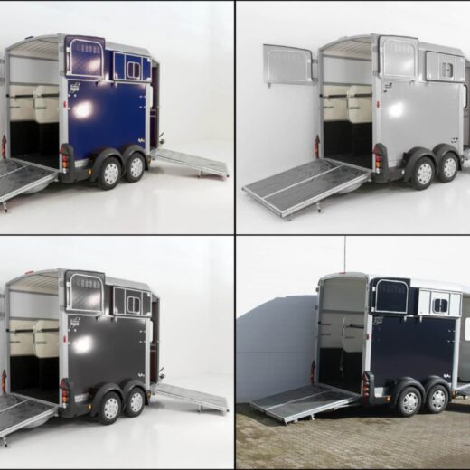 Ifor Williams Pferdeanhänger HB511-Heckklappen-Türkombination