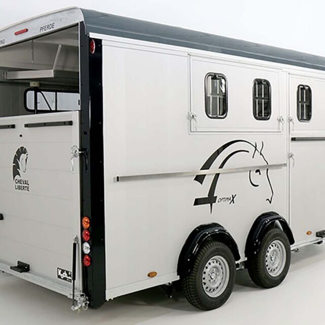 Cheval Liberte Pferdeanhänger Maxi 4, 4 Pferde, Pullman-Fahrwerk, 100km/h, grau