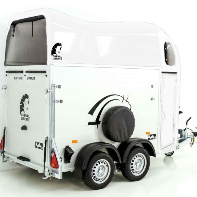 Cheval Liberte Pferdeanhänger GOLD One 1,5er, Pullman-Fahrwerk, weiß