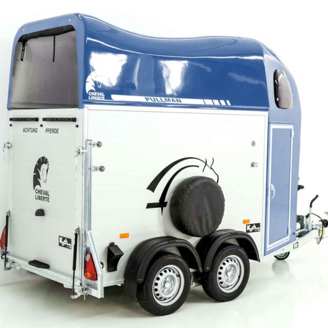 Cheval Liberte Pferdeanhänger GOLD One 1,5er, Pullman-Fahrwerk, blau