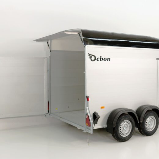 Debon Kofferanhänger C500 164x300cm H:200cm 2,6t-Alu-Polybug-Tür-schwarz